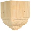 Waddell Mfg Co OCTB-52 6.75 L x 6.5 W x 6.5 D in. Outside Crown Trim Pine Block Moulding 203976